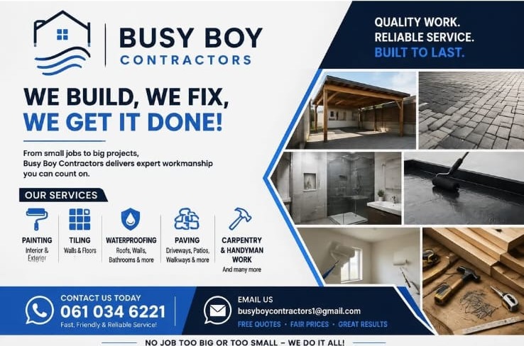 Busy Boy Contractors Facebook advertisement